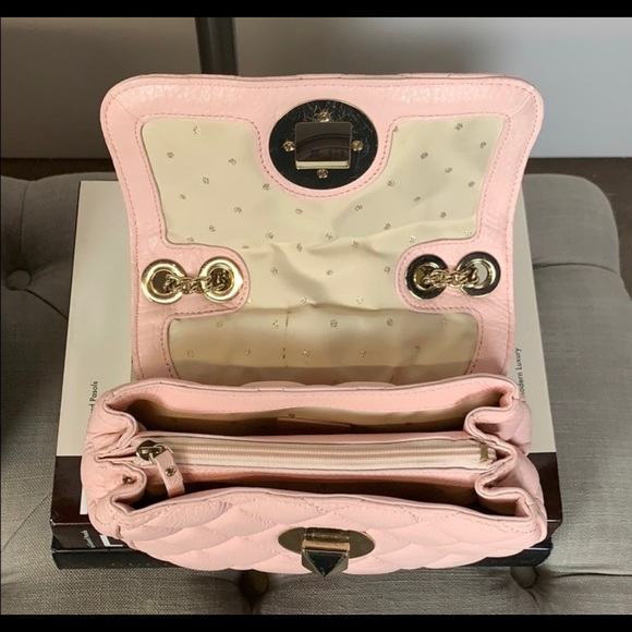 πNICE RARE PINK *KATE SPADE* QUILTED CHAIN BAGπ - Picture 6 of 9